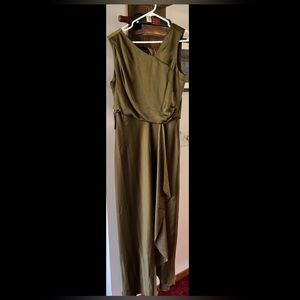 BHLDN Olive Green Maxi Dress